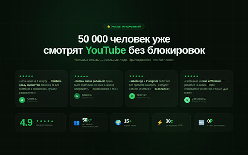 FreeFlow VPN — бесплатный ВПН для ютуба, роблокса и ватсапа :: Бесплатный ВПН для ютуба без ограничений в России. Работает с роблоксом, ватсапом и тик током — без регистрации, одним кликом.