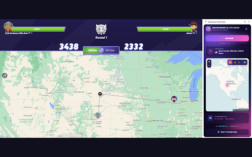 GeoGuesser Elite Cheat :: Учебный помощник для тренировок: показывает координаты текущего раунда на мини-карте для разбора локаций.