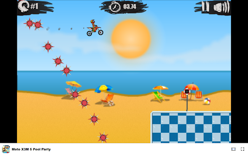 Moto X3M 5 Pool Party - Race through summer fun! :: Dive into Moto X3M 5 Pool Party: a thrilling motorbike race filled with challenges and summer fun!