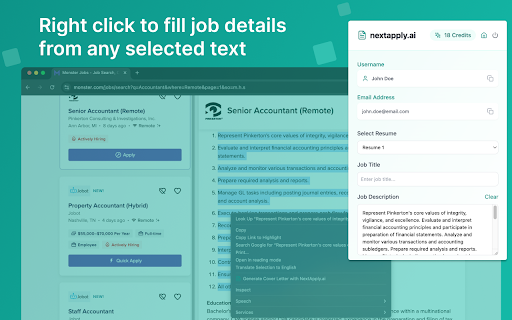 NextApply.ai :: Generate personalized cover letters instantly with AI-powered assistance and increase your chances of landing your dream job.