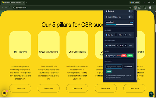 Site Ease :: Site Ease is a tool designed to enhance web accessibility for individuals with visual impairments and color blindness.