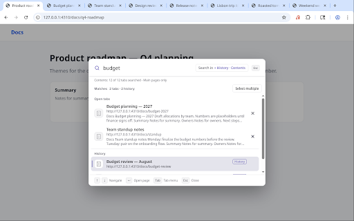 Aaron's Tab Vacuum :: Find tabs fast, sort them your way, and clear duplicates, stale tabs and blank pages. Built for keyboard control.