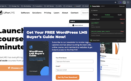 Popup Maker Debug Tools :: Debug & test Popup Maker popups on any WordPress site. Open/close popups, inspect triggers, clear cookies & more.