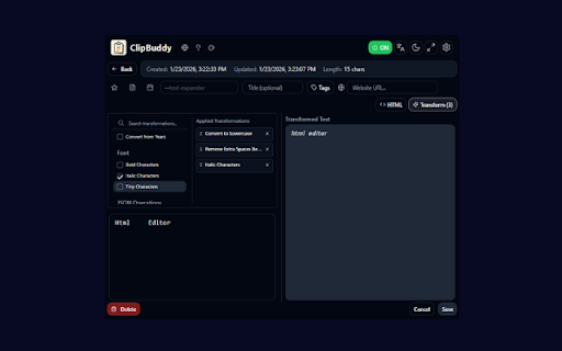 ClipBuddy - Clipboard History Manager (Fast, Secure & Reliable) :: Secure clipboard history manager. Track, search, paste with tags, folders, shortcuts, and sensitive data protection.