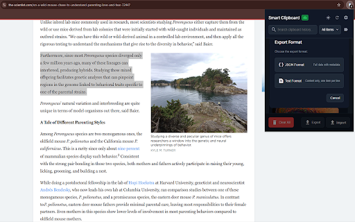 Smart Clipboard Manager :: A smart clipboard manager that helps you organize and access your clipboard history.