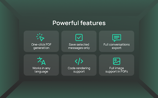 ChatGPT to PDF :: Use chatgpt to pdf extension to save chatgpt as pdf, chat to pdf, and print. Export ChatGPT conversations to PDF easily.