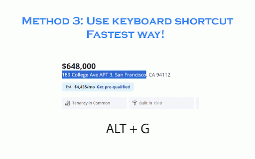 Google Maps Quick Search: Popup, Right-Click & Shortcut :: Quick access to Google Maps