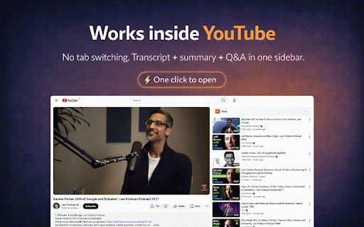 Tocly - AI YouTube Summarizer :: AI-powered YouTube summarizer. Get key points, timestamps, and chat with any video in seconds.