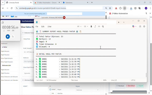 E-Faktur Automation :: Otomatisasikan Proses Kreditkan Pajak Masukan, Sekali Klik Beres Semua