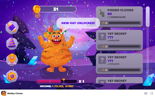 Blobby Clicker - Click to earn money and upgrade your Blobby! :: Raise your Blobby and earn coins in this addictive offline clicker game!