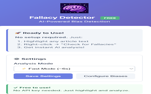 Fallacy Detector :: AI-powered detection of logical fallacies and cognitive biases in articles
