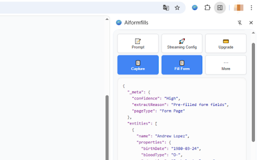 AI Form Filler & Autofill - Aiformfills, Form Automation :: Capture any page, AI fills any form. Cross-page form filler — extract data from one site, auto-fill forms on another. Zero setup.