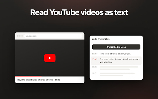 Audio Transcription :: Fast audio transcription: transcribe audio to text, convert mp3 to text or get a youtube transcript with timestamps.