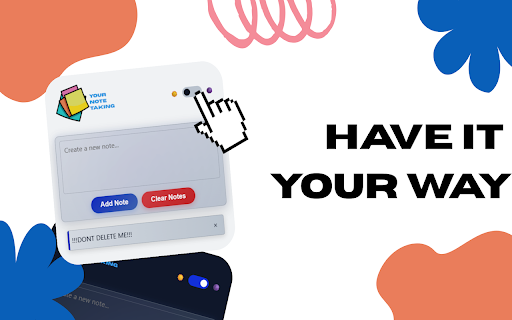 Your Note Taking :: Your Simple note-taking extension