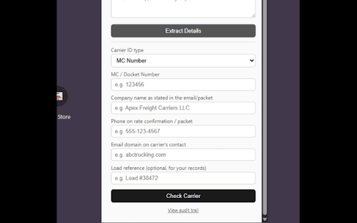 Carrier Shield :: Check a carrier for fraud signals before you book.