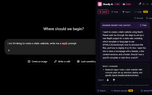 Shardly AI :: Understand any code or content on the web — built for vibe coders and curious readers.