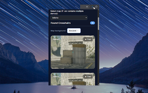 CS2 Crosshair Extractor :: Extract and copy CS2 crosshair codes from demo files with a beautiful, modern interface