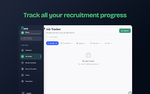 BestRator :: The easiest way to track for job opportunities from LinkedIn!