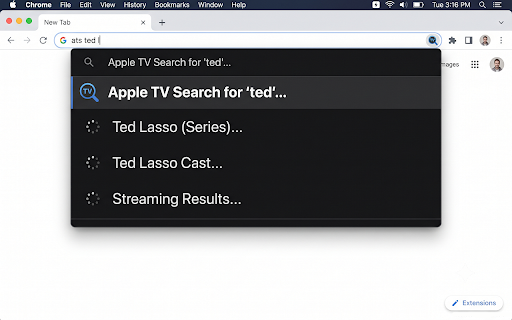 Fast Web Search with Apple TV Shortcut :: Search web fast alongwith 'ats+programme' shortcut for Apple TV