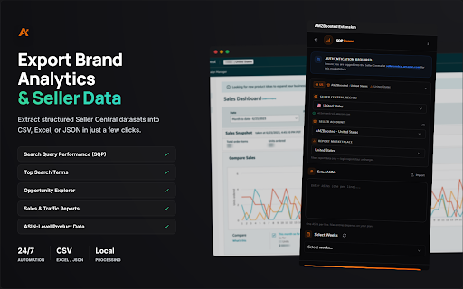 AMZBoosted - Amazon Seller Central Reports & Automation :: Amazon Seller Central automation suite for Brand Analytics, Opportunity Explorer, exports, and research.