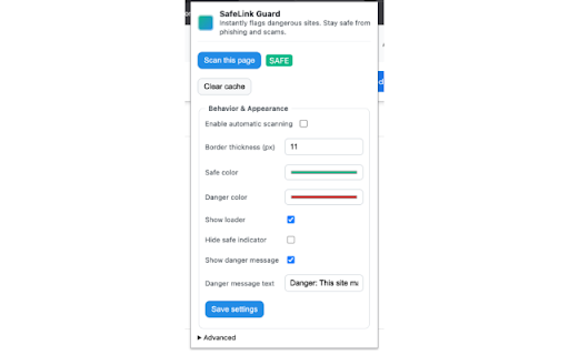 SafeLink Guard - Anti‑Phishing & Scam Protection :: Instantly flags dangerous sites. Stay safe from phishing, scams, and malware without slowing your browsing.