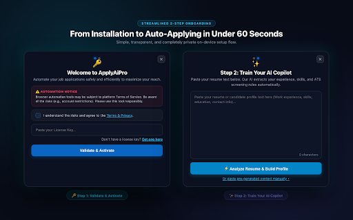 ApplyAI Pro :: AI-powered job application assistant with compliance features.