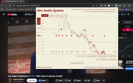 Airs Audio - Bass Booster & Equalizer :: EQ any audio you find on the web in real time with a powerful audio equalizer and bass booster built for precision sound control.