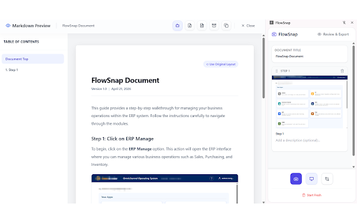 FlowSnap :: A browser-based workflow capture tool.