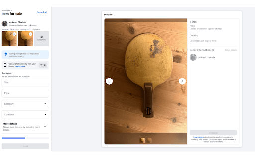 Sell my purchases :: Crosslist your purchases from Tradera to other platforms like Facebook Marketplace, Vinted, and Blocket.