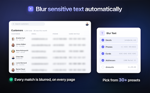 Blurr.ing - Blur & Redact Any Page, Hide Sensitive Data, Screenshot Tool :: Blur text, images & videos on any site. Hide sensitive data for screen sharing & recording. Screenshot tool with blur & redact.