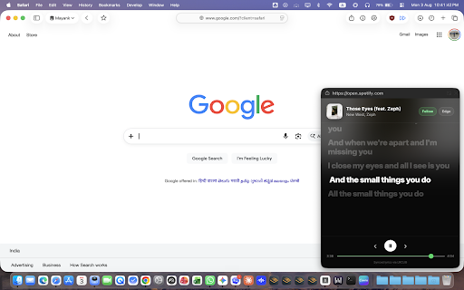 Spotify Lyrics Pop-Out :: Floating, synchronized lyrics for Spotify Web in a resizable Picture-in-Picture window.