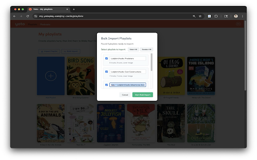 Yoto MYO Magic :: Transform how you create Yoto MYO cards with smart imports, automatic icon matching, and more delightful shortcuts.