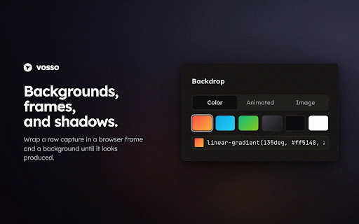 vosso — Screen Recorder with Auto Zoom :: Screen recorder with auto zoom — record a tab, get a polished video, and edit it free in your browser.