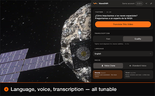WaveShift – AI Video Translator :: One-click AI translation for YouTube and Bilibili videos