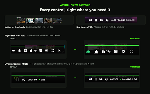 WesUtil :: All-in-one Kick.com chat enhancer: 7TV emotes, autocomplete, moderation tools, highlights, playback tuning. Actively developed.