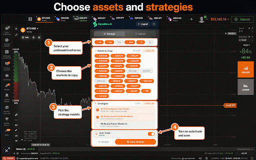 IQ AI Master Robot :: AI-powered trading analytics for binary options with real-time technical indicators and a sleek, intuitive interface.