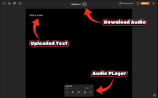 ChatGPT to Audio: Save or Listen to the Audio of Your ChatGPT Messages :: Convert your ChatGPT messages into audio instantly for free. Choose to listen to the audio or download it in mp3, aac, or opus.