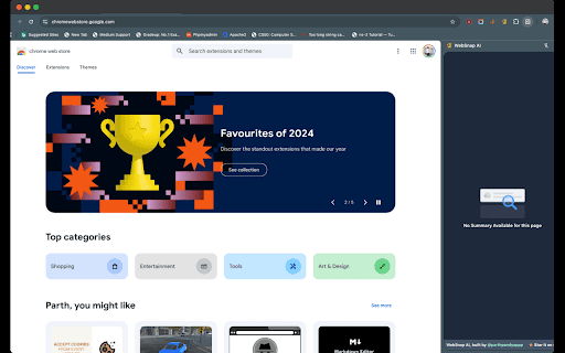 Web TLDR — AI Summaries for Articles & Blogs :: Instantly summarize any webpage's content with AI