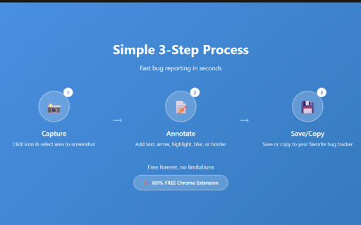 Capture Annotate :: Capture, annotate, and record your screen. Upload to the cloud and share instantly. Built for fast, clear QA captures.