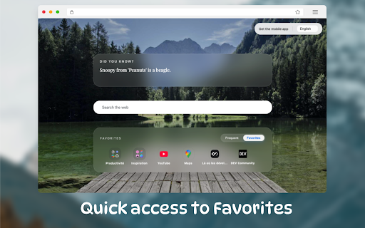 Daily Random Facts · Smart Startpage :: Turn every new tab into an inspiring dashboard with an interesting fact, quick access to top sites, and effortless favorites.