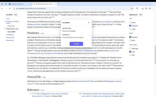WordTap: Instant Word Meanings & Synonyms :: Highlight any word or phrase to get its meaning, synonyms, and examples instantly. Build your vocabulary as you browse.