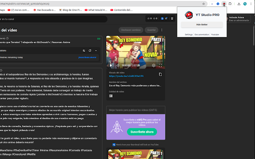 YTS-PRO :: Una extensión para agregar funcionalidades extra a Youtube studio