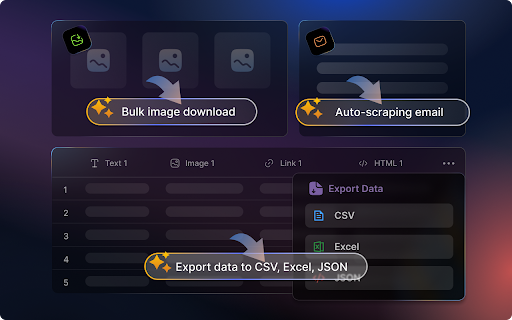 ExtractCat - Smart Web Scraper :: Extract data instantly: Scrape lists, details, images & emails from any website with a few clicks. No coding, export to Excel.