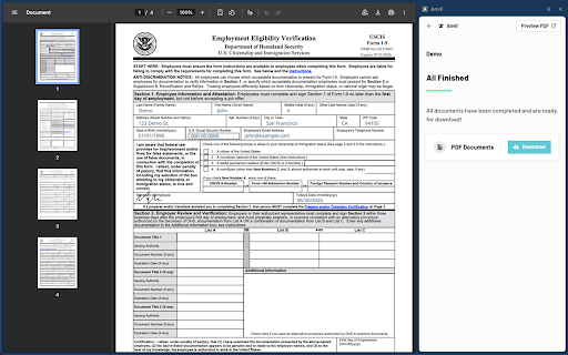 Anvil: PDF Fill & Sign :: Detect any PDF as you browse, fill it with Anvil's AI field detection, and sign it when the document needs a signature.