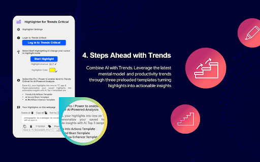 Highlighter for TrendsCritical.com :: Not just a plain Highlighter. Not just a vanilla AI. It's a highlighter with Trends and AI.