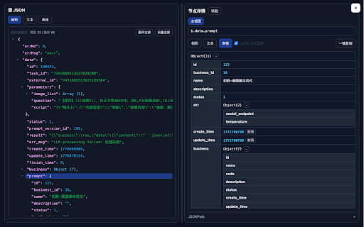 JSON-Ext :: JSON tools for inspect, edit, and analyze API payloads.