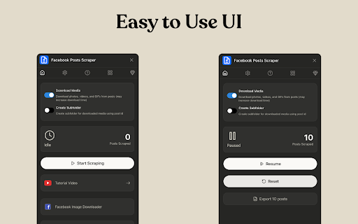 Posts Scraper :: Facebook Posts Scraper – Export Facebook Posts to CSV, Excel, JSON & Download Post Media