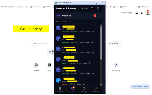 Blueprint Softphone :: Professional softphone with background listening and click-to-dial. Built on Twilio.