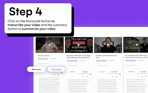 Watch Later List - YouTube Summarizer & Save Videos To Playlists :: Save, organise, and instantly summarise YouTube videos with AI.