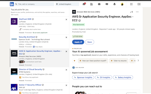 Skilled Worker Job Helper :: Use AI to supercharge your UK Sponsored Job search and find a job in record time